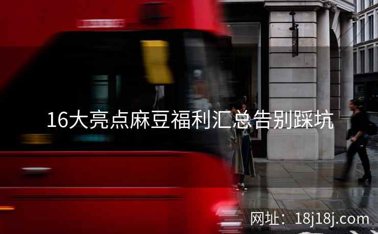 16大亮点麻豆福利汇总告别踩坑