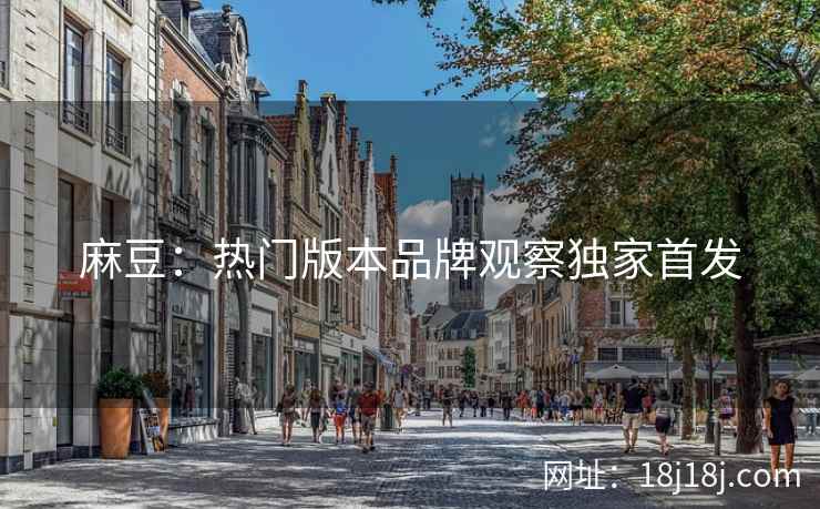 麻豆：热门版本品牌观察独家首发
