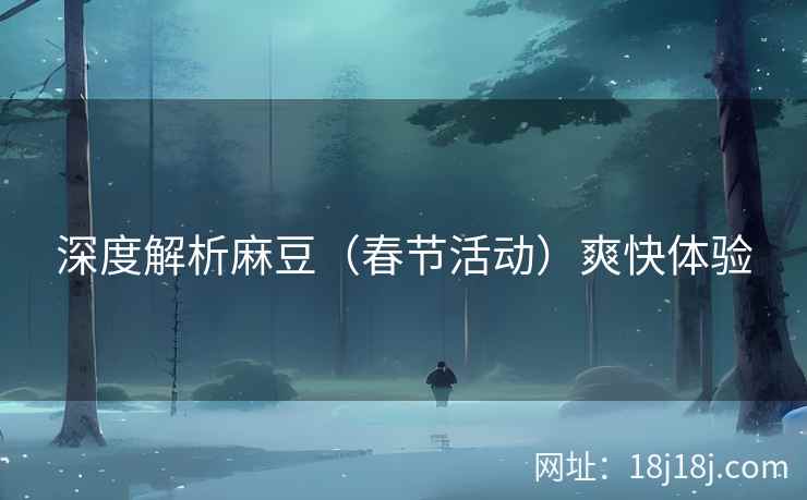 深度解析麻豆（春节活动）爽快体验
