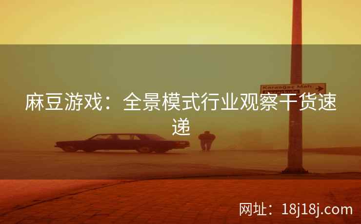 麻豆游戏：全景模式行业观察干货速递