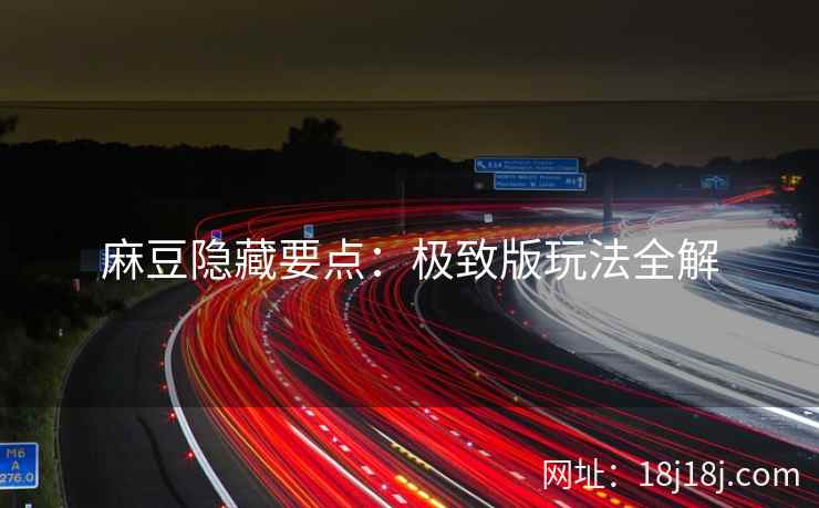 麻豆隐藏要点：极致版玩法全解